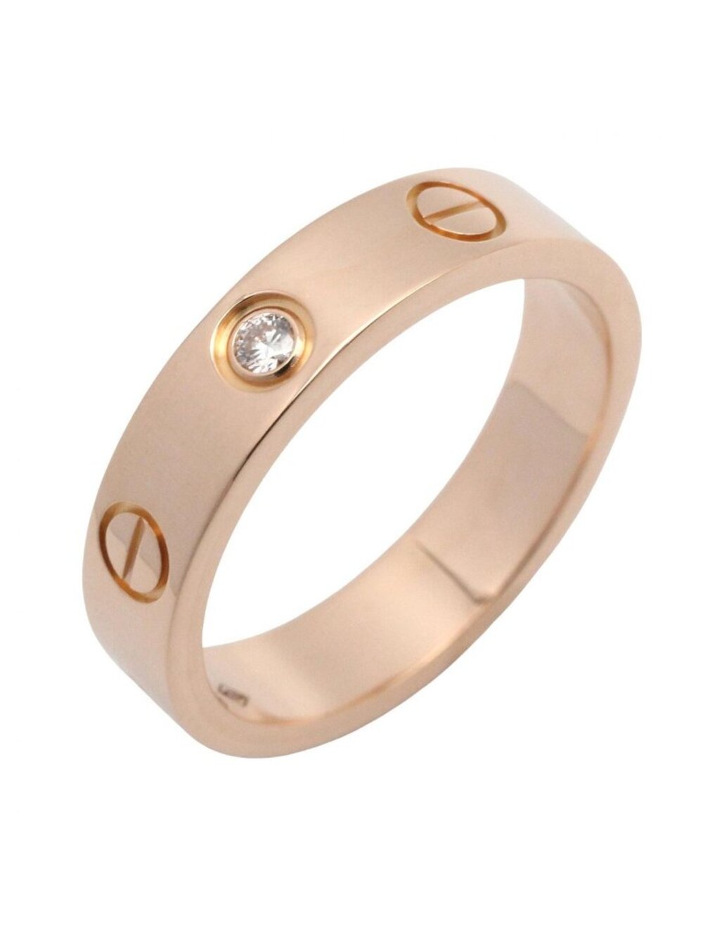 Cartier Ring Mini Love 18k Pink Gold Diamond